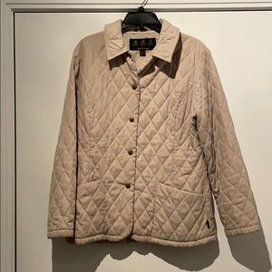 Barbour Tan Quilted Coat